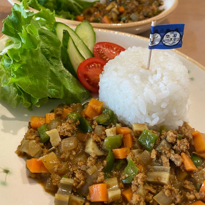 シャキシャキ キーマカレー
